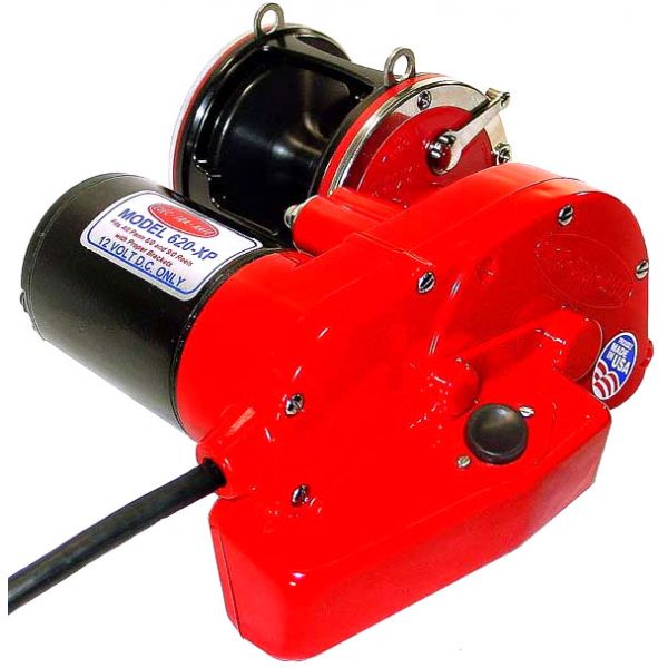 Elec-Tra-Mate 620-XP Electric Reel Drive for Penn 114H2 6/0 - Red