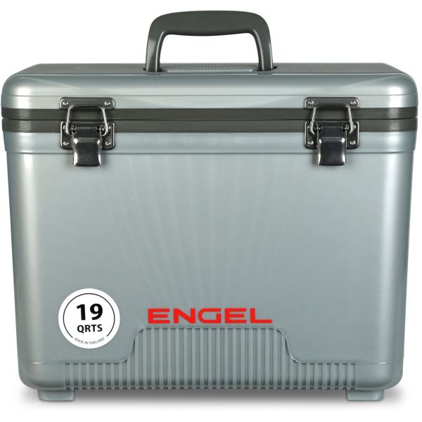 Engel UC19S Cooler/Dry Box - 19 Quart - Silver