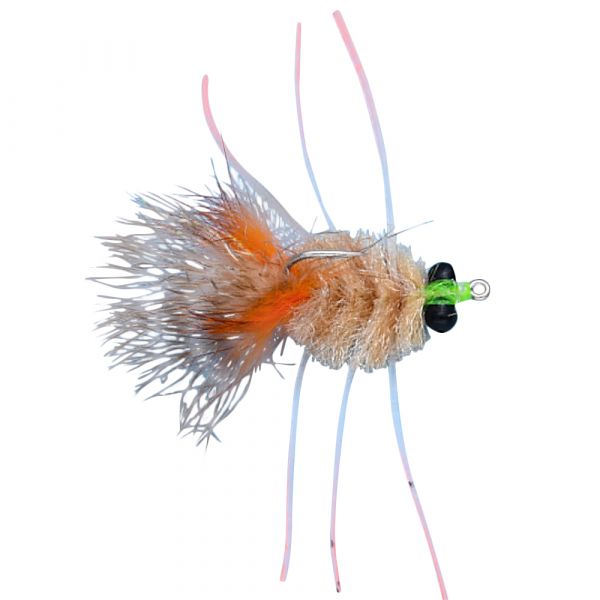 Enrico Puglisi EP Crab Saltwater Fly w/ Bead Chain Eye - #8 - Tan