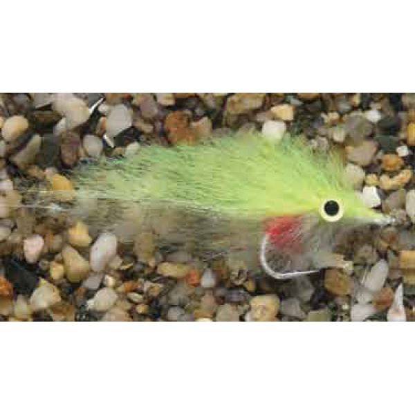 Enrico Puglisi Peanut Butter Chartreuse/White #2/0wg 3'' Saltwater Fly