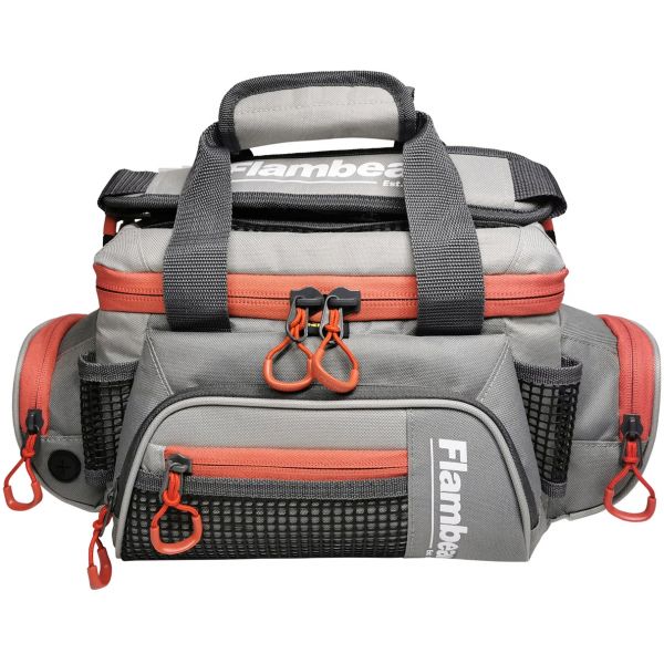 Evolution Outdoor 4007 Flambeau Pro-Angler Tackle Bag - Grey/Red