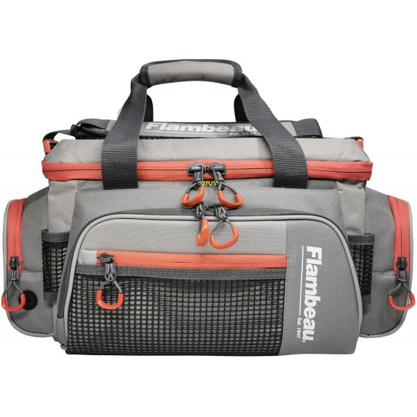 Evolution Outdoor 5007 Flambeau Pro-Angler Tackle Bag - Grey/Red