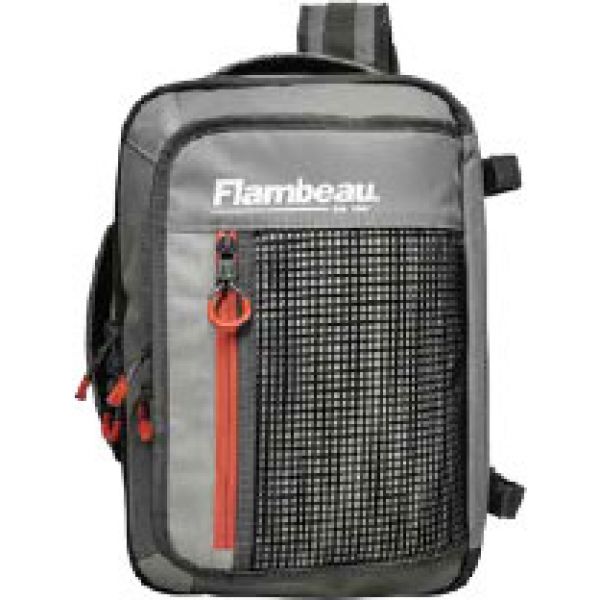 Evolution Outdoor 5007 Flambeau Pro-Angler Sling Pack - Grey/Red