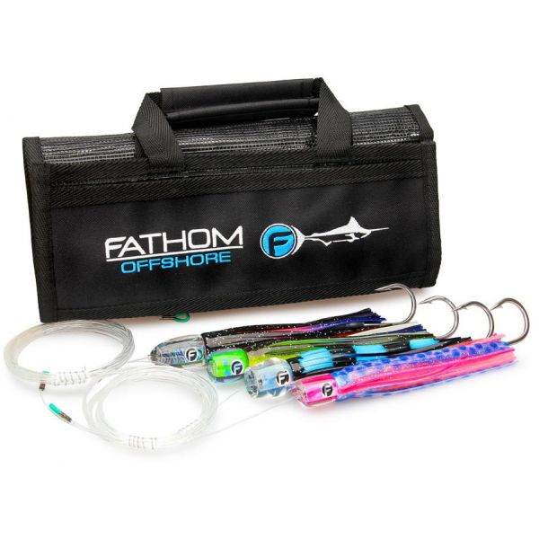 Fathom Offshore Pre-Rigged Meat Fish Trolling Lure 4 Pack