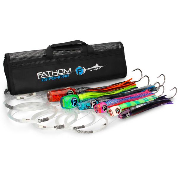 Fathom Offshore Pre-Rigged Blue Marlin Trolling Lure 6 Pack