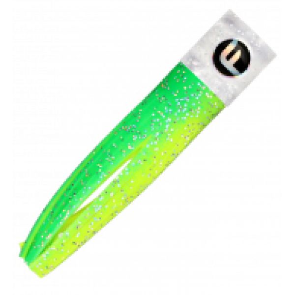 Fathom Offshore Mini Soft Flat Glitter Trolling Lure Green/Chartreuse