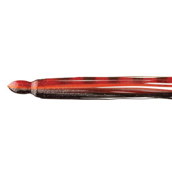 Fathom Offshore OC22 Trolling Lure Skirt - Blk Red/Chrome Flake