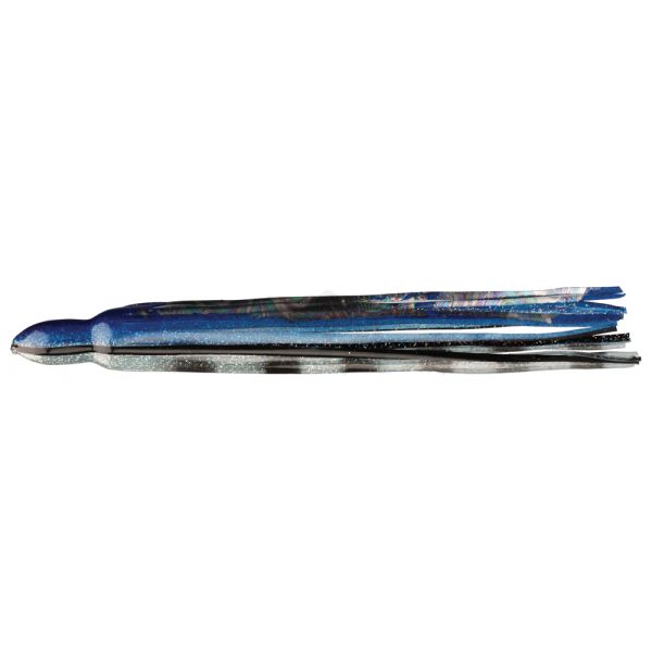 Fathom Offshore OC22 Trolling Lure Skirt - Blue/Clear/Black Bars/Blac