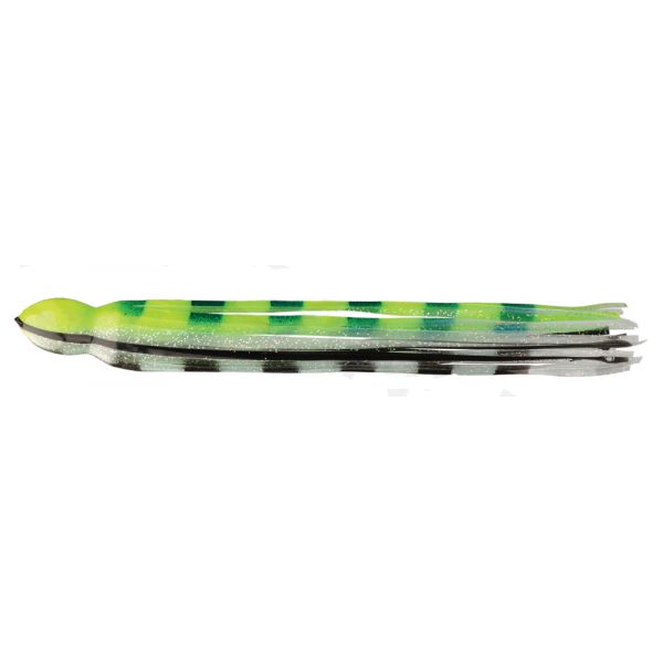 Fathom Offshore OC22 Trolling Lure Skirt - Green/Clear/Black Bars