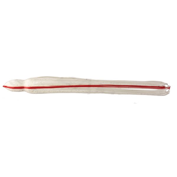 Fathom Offshore OC22 Trolling Lure Skirt - White with Holo Flake