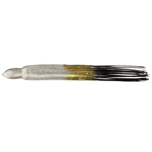 Fathom Offshore OC50 Trolling Lure Skirt - Clear/Chrome Gold/Black Fl