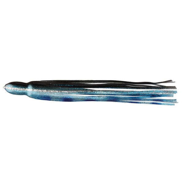 Fathom Offshore OC70 Trolling Lure Skirt - Black/Clear with Blue Flak