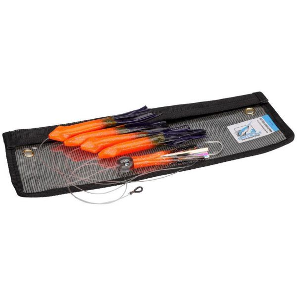 Fathom Offshore Pre-Rigged Epic Squid Chain - Orange