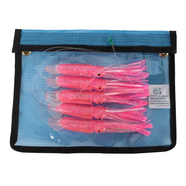 Fathom Offshore Squid Chain 6 in. - Pink with Holo Fleck