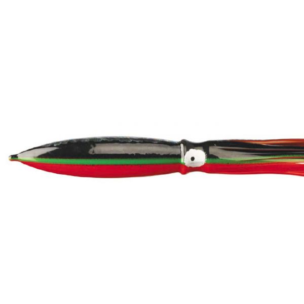 Fathom Offshore ST30 Bulb Squid 8in - Orange Belly/Black Foil