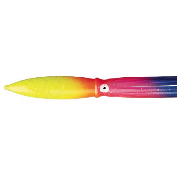 Fathom Offshore ST30 Bulb Squid 8in - Rainbow with Holo Fleck