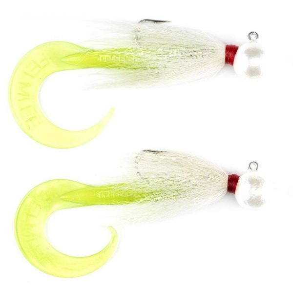 Felmlee Lures Sinking Bass Curltail - 2oz - Chartreuse