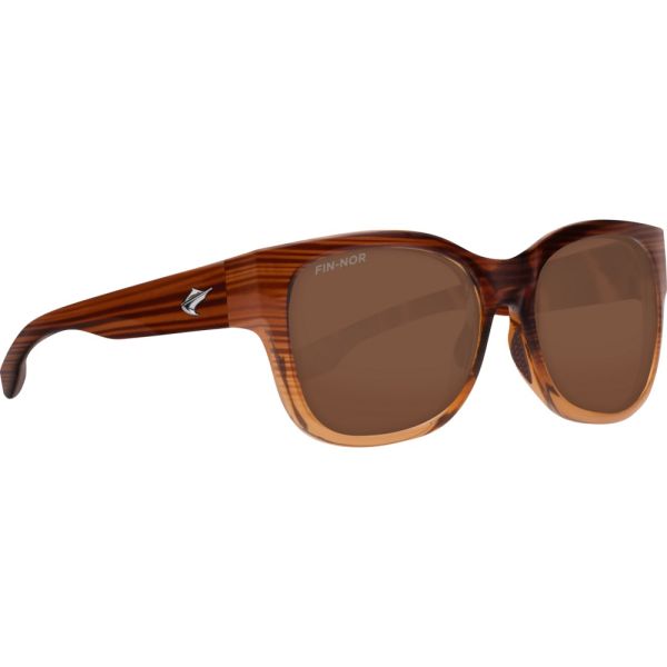 Fin-Nor Capitana Sunglasses - Honey Ripple Fade Frame/Copper Poly Lens