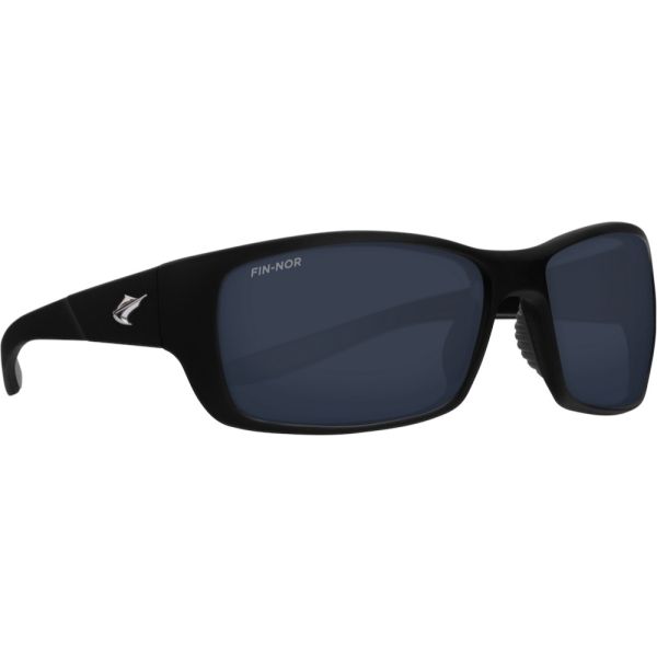 Fin-Nor Dredge Sunglasses - Matte Black Frame/Grey Poly Lens