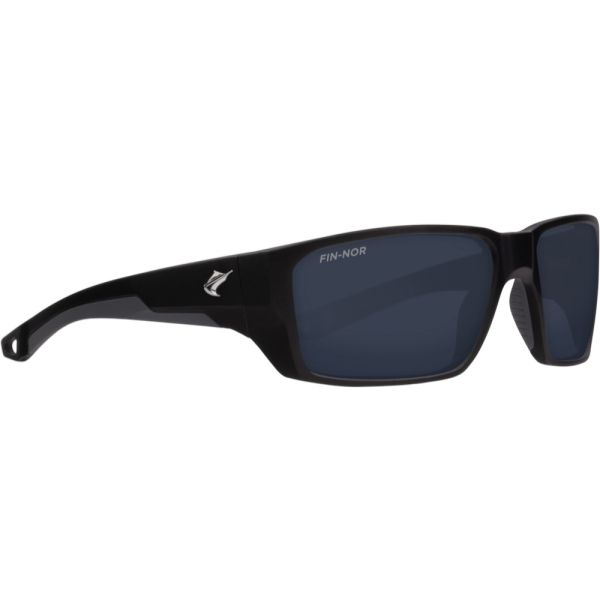 Fin-Nor Flybridge Sunglasses - Matte Black Frame/Grey Glass Lens