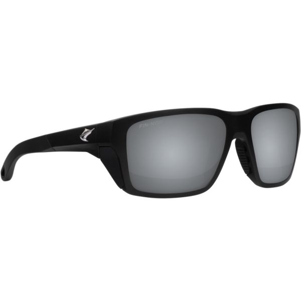 Fin-Nor Rum Line Sunglasses - Matte Black Frame/Silver Mirror Glass