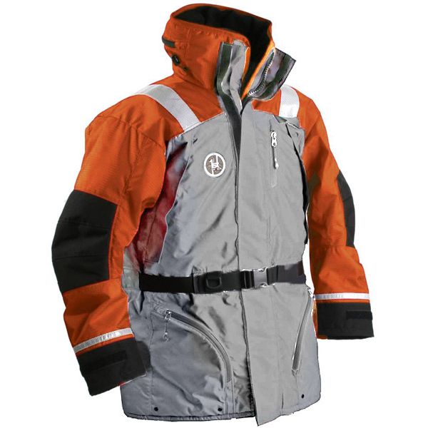 First Watch AC-1100-OG Flotation Coat Orange/Grey