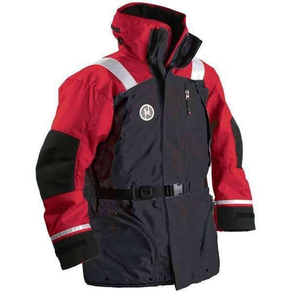 First Watch AC-1100-RB Flotation Coat Red/Black - Size Small