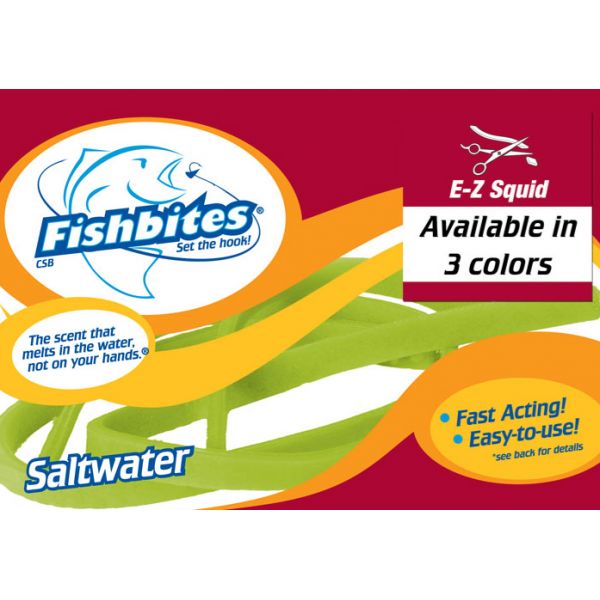 Fishbites 0092 Fast Acting EZ Squid 2Pk Flesh