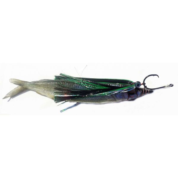 Fish DownSea 6in Party Skirt Lures Black and Green