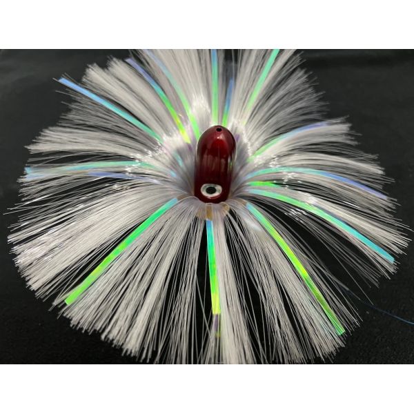 Fish Finder Tackle FF3 Joe Shute Skirts Candy Apple Red Head/Crystal