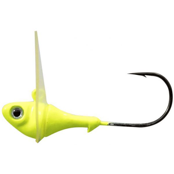 Fish Head Dude Jig Head - 1/4 oz. - Chartreuse