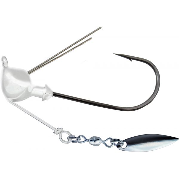 Fish Head E Series Hammer Spin II - 1/8oz - Pearl White