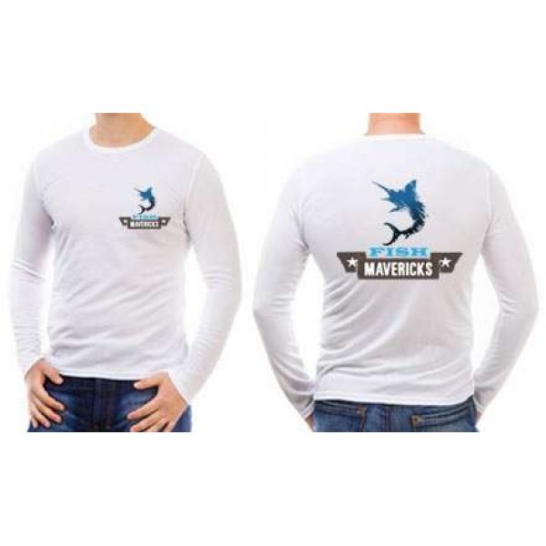 Fish Mavericks FM840 LS T-Shirt White