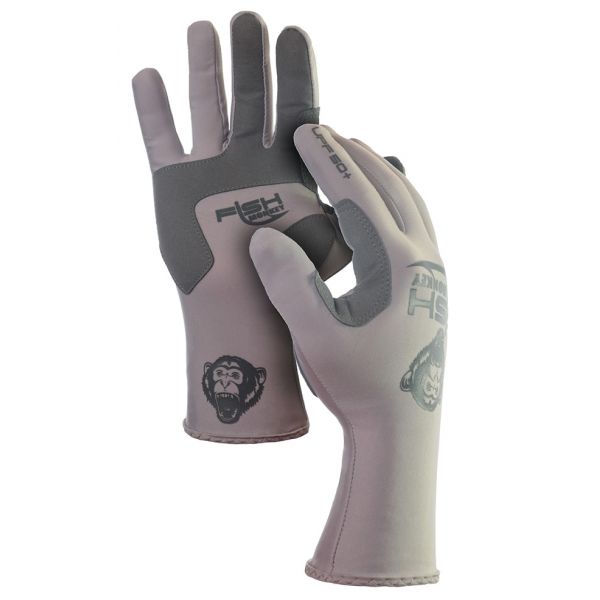 Fish Monkey Full Finger Guide Glove - Lite Grey 2XL