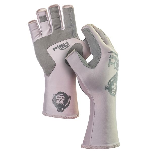 Fish Monkey Half Finger Guide Glove Lite Grey 2XL