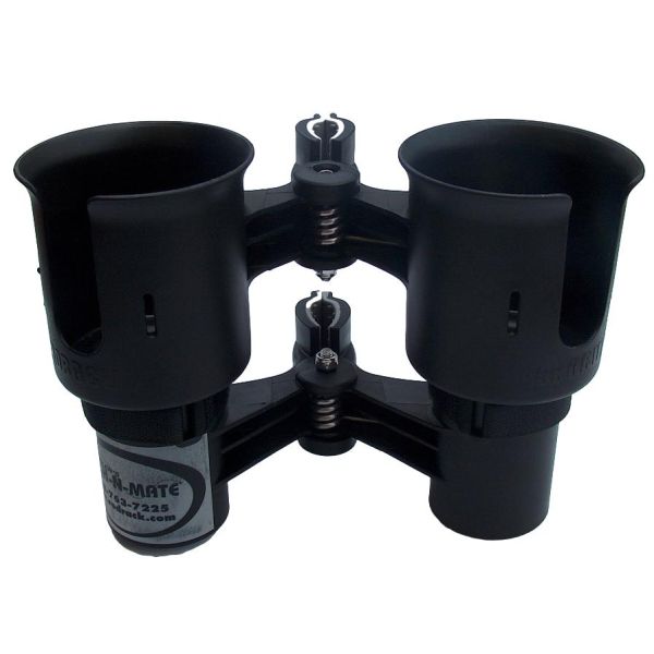 Fish-N-Mate 662 Double Cup Holder - Black