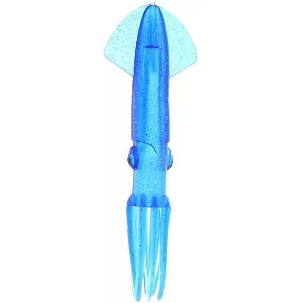 Fish Razr 9in Tournament Grade Squid - Blue Sparkle