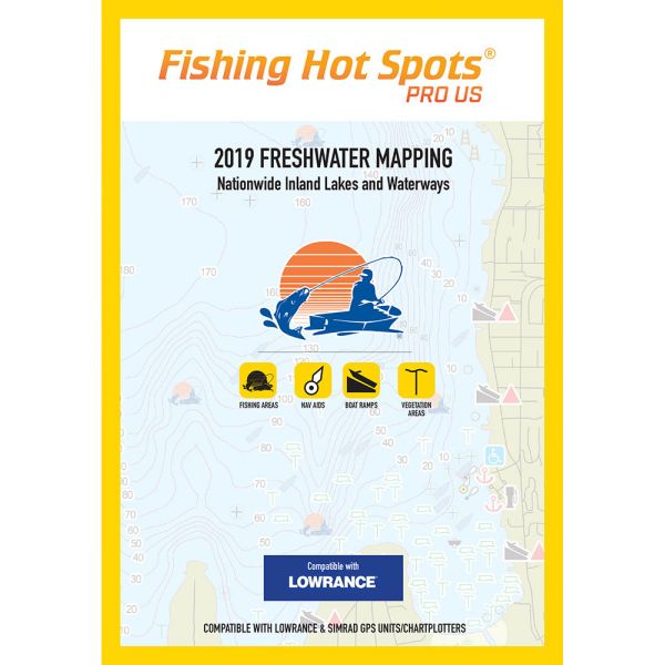 Fishing Hot Spots E119 Pro USA Digital Map - 2019 Freshwater Mapping