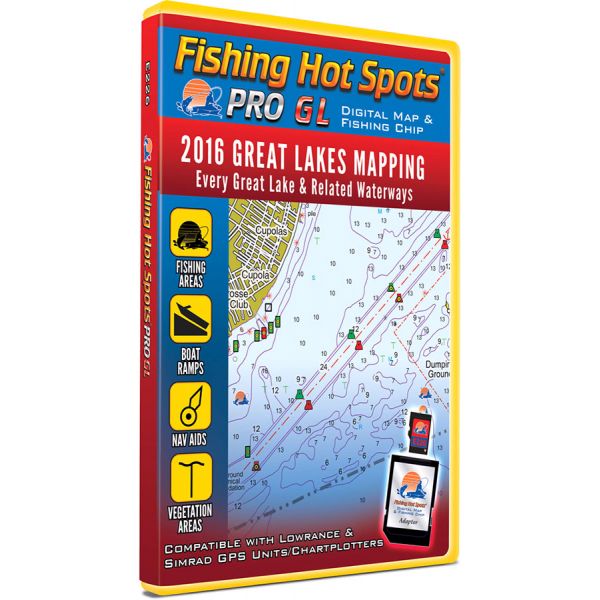 Fishing Hot Spots E226 PRO GL Digital Map - 2016 Great Lakes Mapping