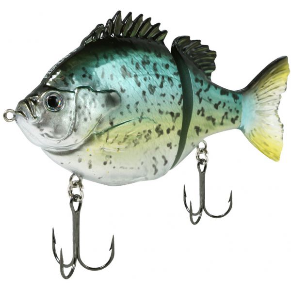 FishLab Bio Gill Glide Bait - 4in Slow Sinking - Black Crappie