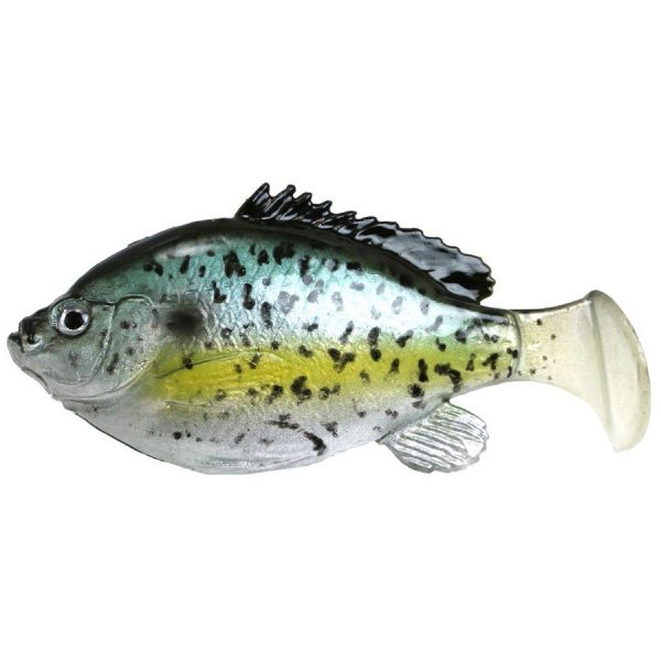 FishLab Bio Gill Weedless Soft Swimbait - 3-5/8in - Black Crappie