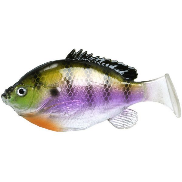 FishLab Bio Gill Weedless Soft Swimbait - 3-5/8in - Dark Bluegill