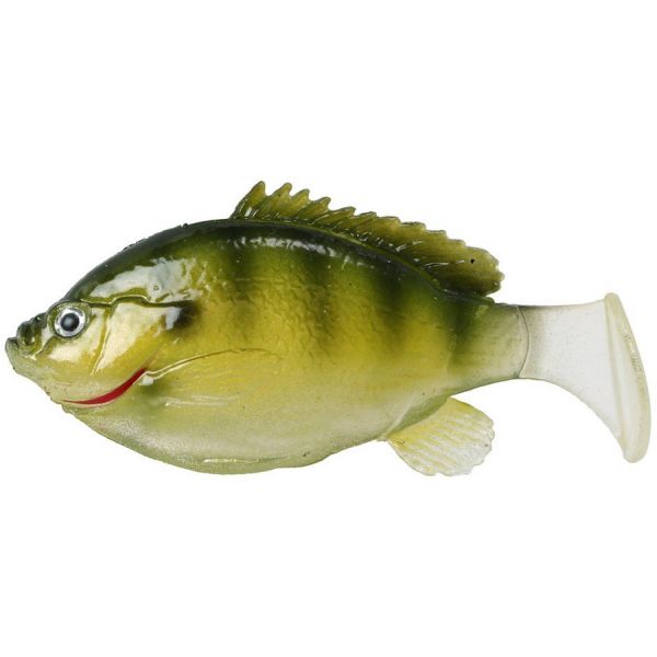 FishLab Bio Gill Weedless Soft Swimbait - 3-5/8in - Ghost Bluegill