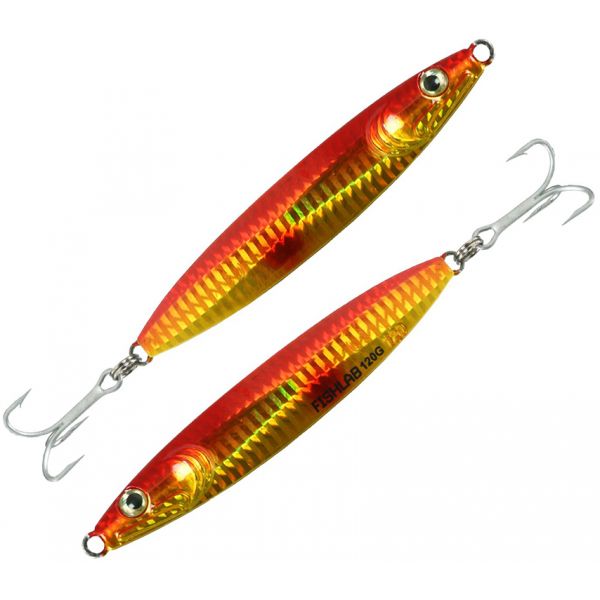 FishLab Carnada Flutter Jig - 120g - Red/Gold