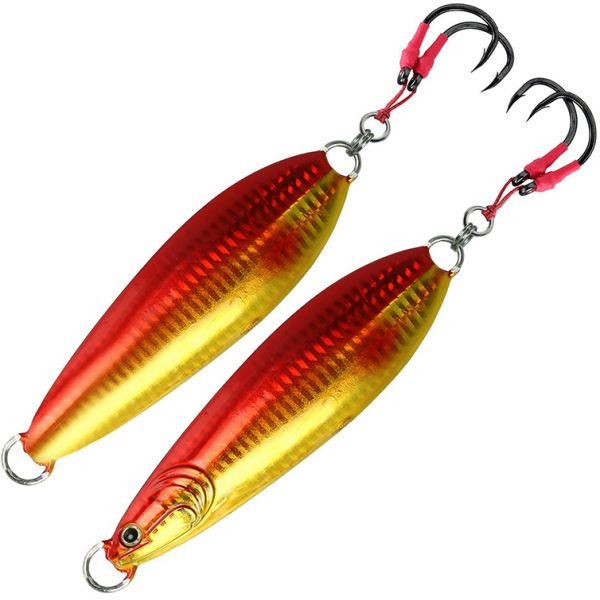 FishLab Carnada Slow Pitch Jig - 100g - Red/Gold