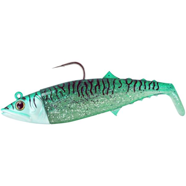 FishLab Mack Attack Soft Swimbait - 10in - Green Mackerel