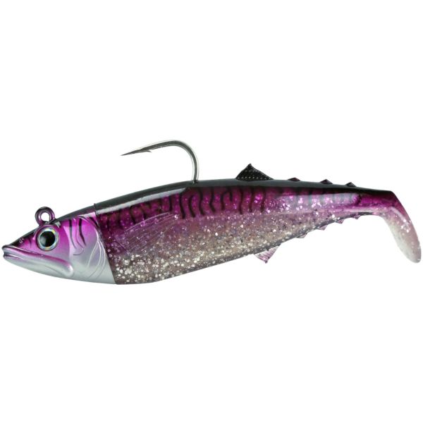 FishLab Mack Attack Soft Swimbait - 10in - Purple Mackerel