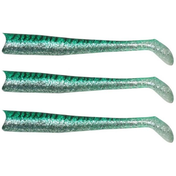 FishLab Mad Eel Replacement Tails - 7in - Green Mackerel