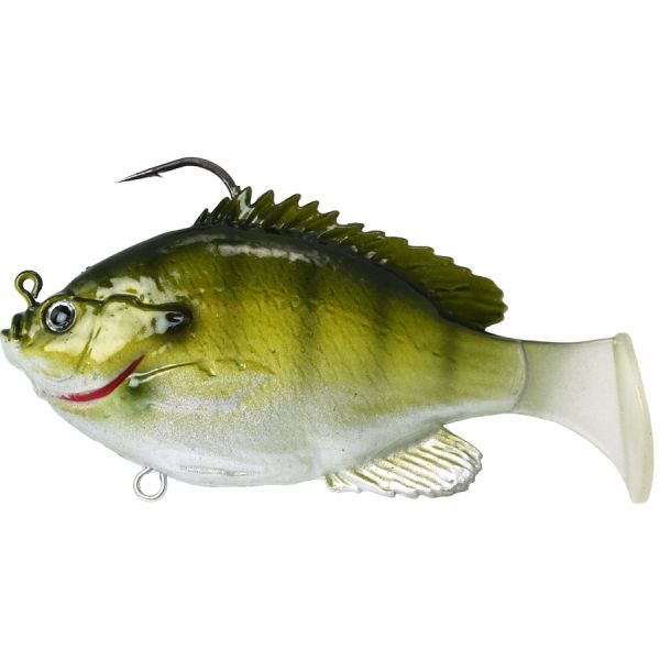 FishLab Bio Gill Rigged Soft Swimbait - 4in - Light Bluegill