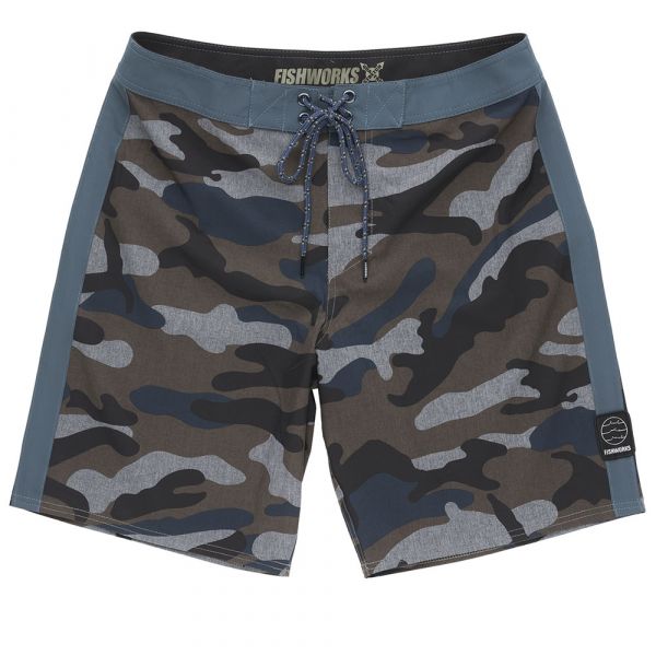 Fishworks Crew Boardshorts - Camo 32